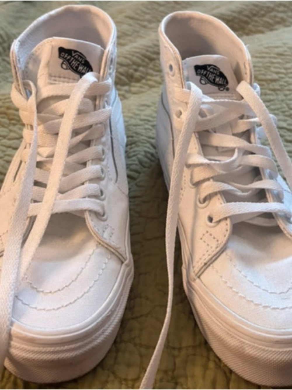 White high top vans